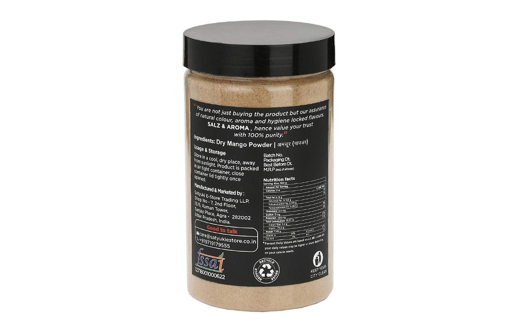 Salz & Aroma Dry Mango Powder    Plastic Jar  500 grams